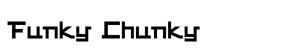 Funky Chunky font preview